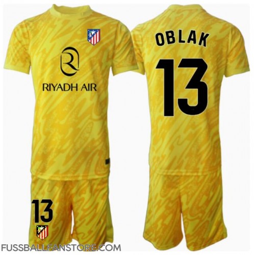 Atletico Madrid Jan Oblak #13 Torwart Replik 3rd trikot Kinder 2024-25 Kurzarm (+ Kurze Hosen)